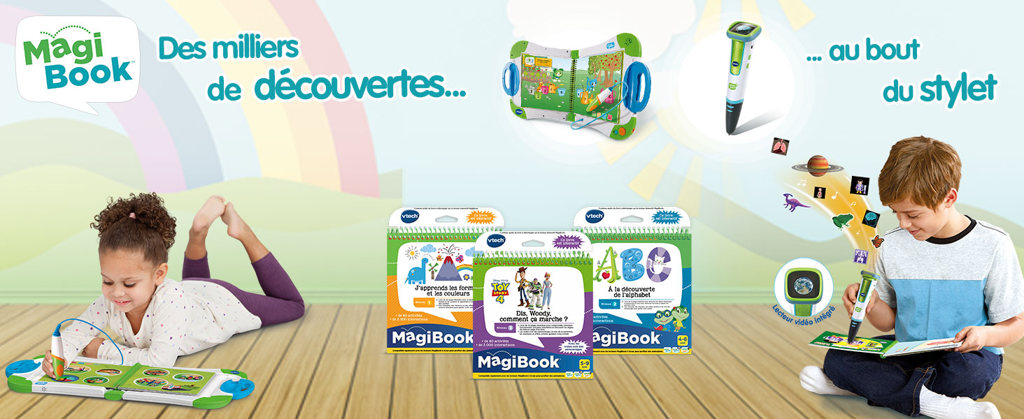 VTECH - Livre Interactif Magibook - En Route Pour L'École