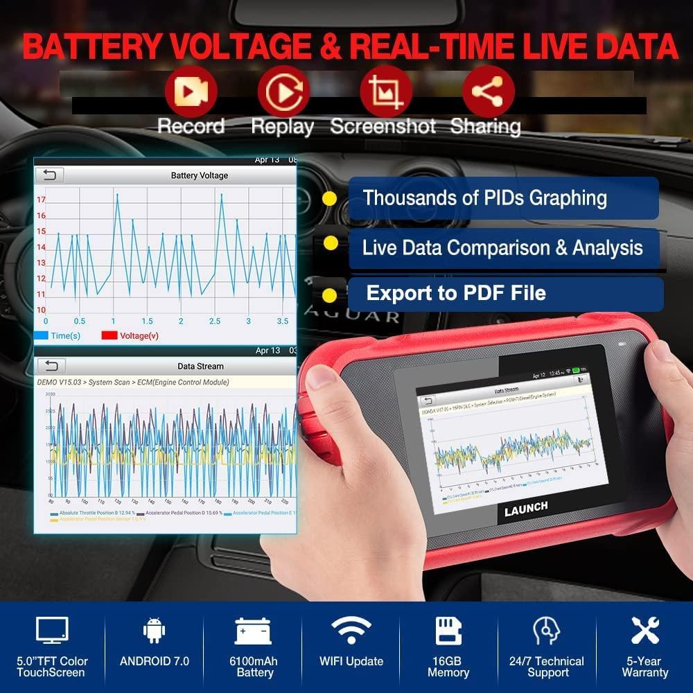 LAUNCH CRP123E OBD2 Scanner Moteur/ABS/SRS/Boîte de Vitesses OBD2 Paris Dakar Shopping
